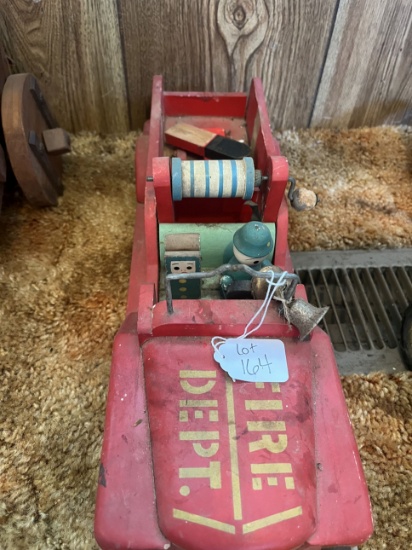 Wooden Fire Truck