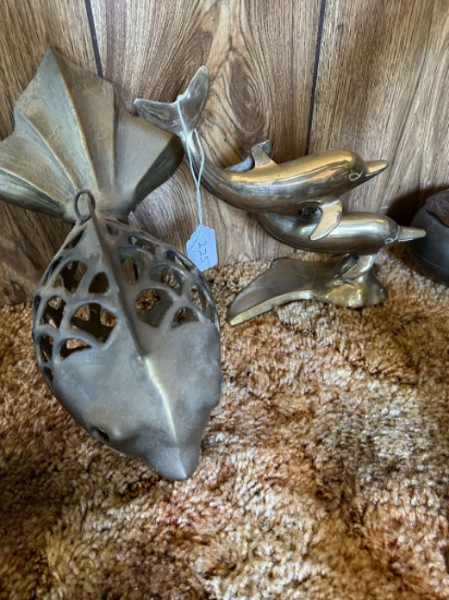 Brass Fish and Dolphins