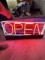 Open Neon Sign
