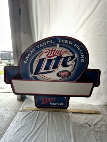 Miller Lite, Great Taste Metal Sign