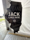 Jack Lives Here Metal Sign