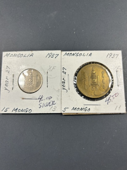 2- Mongolia Coins
