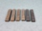 6 UZI 9mm 25 Round Magazines