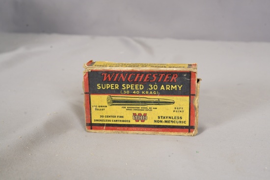 Winchester Super Speed 30 Army 30-40 KRAG