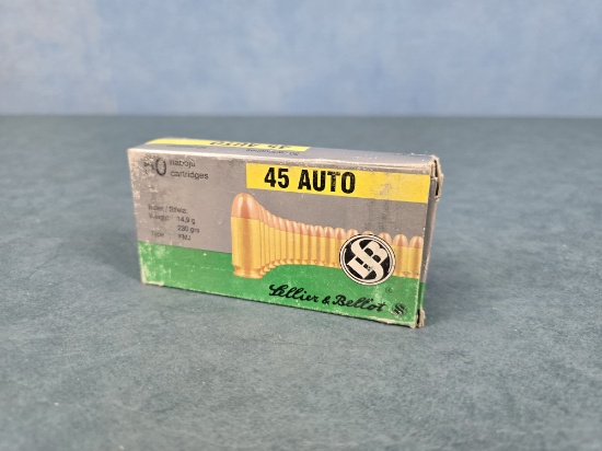 Sellier & Bellot 45 Auto 230 Gr Bullets
