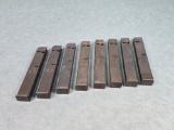 8 UZI 9mm 32 Round Magazines