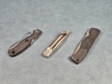 3 Folding Knifes