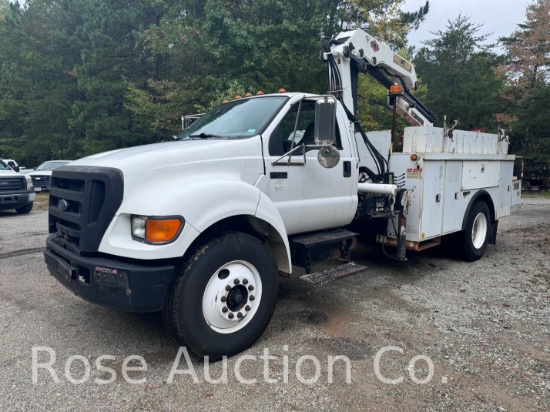 2006 Ford F750 Altec Service body IMT Crane