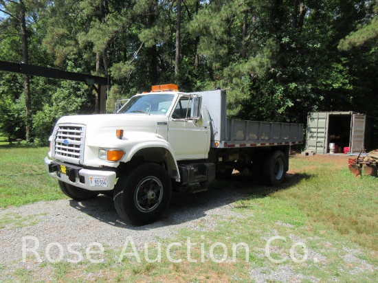 1997 Ford F-800 Dump Truck. Cummins 5.9 Diesel, Allison Auto Trans