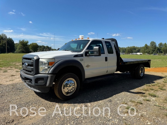 2015 Ford F550 Ext Cab 6.7 flatbed with Gooseneck hitch LOW MILES (Saluda, VA)