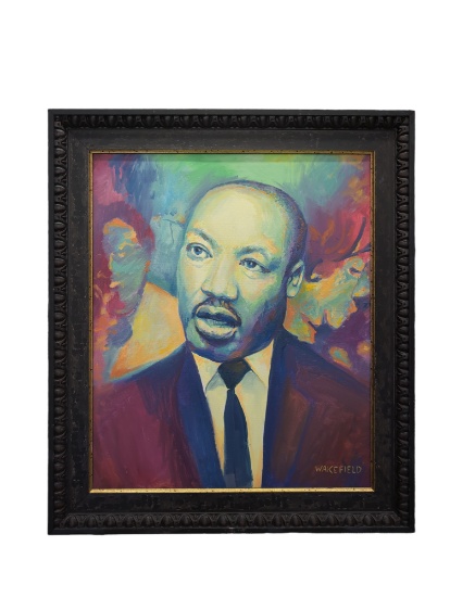 "Martin Luther King" Oil on Canvas painting by Kevin Wakefield