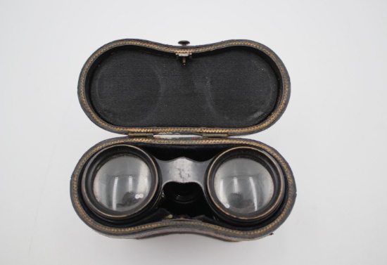 Paris Opera Binoculars with french leather case.
