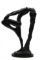 Black-patinated Plaster Sculpture By Klara Sever For Austing Productions 