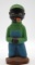 Vintage Black Americana Man Kneeling Down With A Pipe Figurine