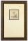 Antique Etching With Frame, Signed 