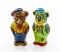 J.Chein Wind-up Tin Toy Bears, 1940s