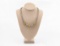 Snake Chain Necklace With Silver And Gold Beads