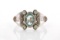 Cuff Bracelet Oval-cut Light Blue Gemstone