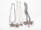 Set Of 4 Sterling Silver Necklaces, Starfish & Dragonfly Design