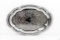 Vintage Oval Tray, Silver-colored
