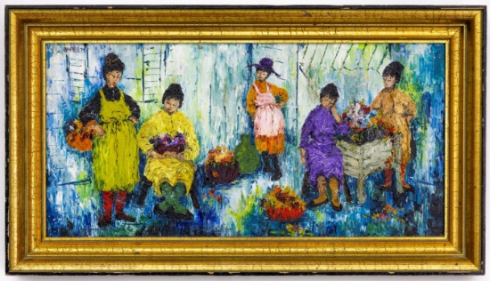 Mildred Barrett, Oil On Canvas Painting
