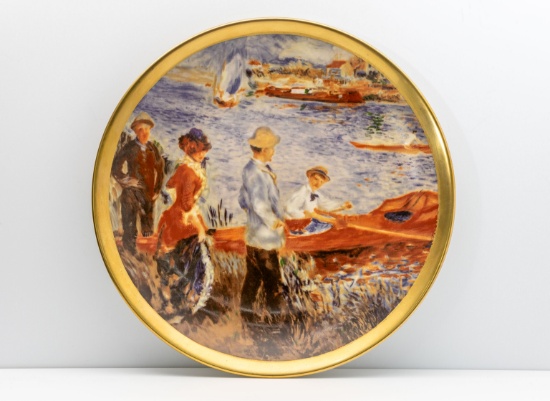 Art Creations By Sabin "bateliers À Chatou" Collector Plate