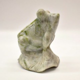 Carved Jade Frog Figurine