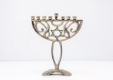 Silver Hanukkah Menorah