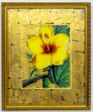 A. Cruz, Yellow Hibiscus, Collage