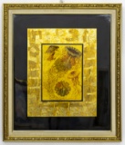 A. Cruz, Mixed Media Flowers Painting