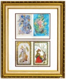 Persian Collectible Poster Cards, Framed