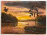 Oil On Canvas Painting, Signed By The Artist K. Mohamed