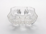 Vintage Crystal Glass Rectangular Small Bowl