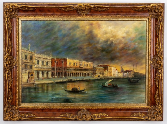 F. Tailroy, Oil on Canvas Painting, Seascape