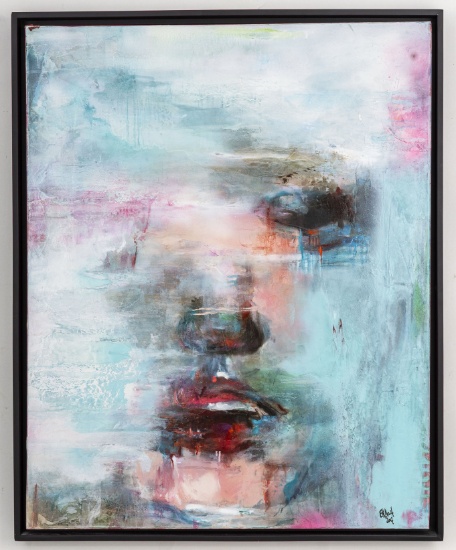 Sandra Encaoua, 2017, De Chair et d'ame, Oil & Spray on Canvas