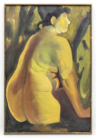 Donna Herman, Nude Composition, Oil on Canvas Painting