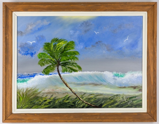 Todd Martin, Florida Artist Landscape Painting, Oil on Board