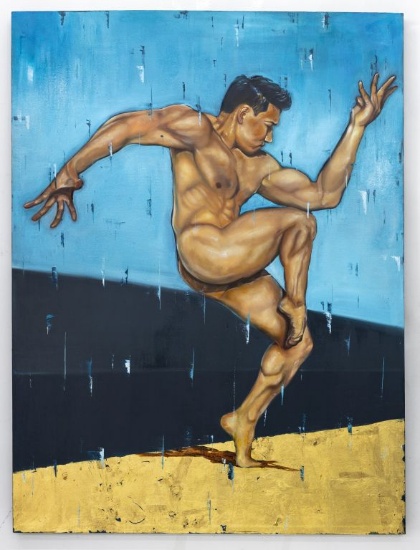 Viktoriia Volynets (Ukrainian/American), Dancing in the Rain, 2018, Oil on Canvas