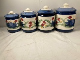 Gail Pittman Ceramic 4 Piece Cannister Set