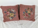 Vintage Needle Point Pillows