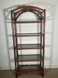 Vintage Mid Century Modern Bamboo Shelf