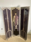 Art Deco Style Handpainted Folding Screen