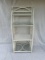 Vintage Bamboo Glass Display Shelf
