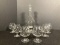 Decanter and 6 Glasses Liquor Set