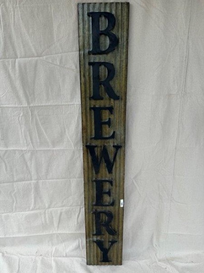 Metal Brewery Sign