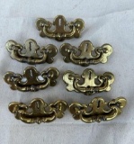 7 Vintage Brass Pulls