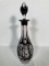 Amethyst Cut To Clear Crystal Decanter With Stopper