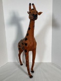 Large Vintage Leather Giraffe