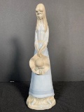 Cuart De Poblet Valencia Porcelain Woman With Hat