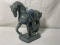Mid Century Modern Blue Chinese War Horse